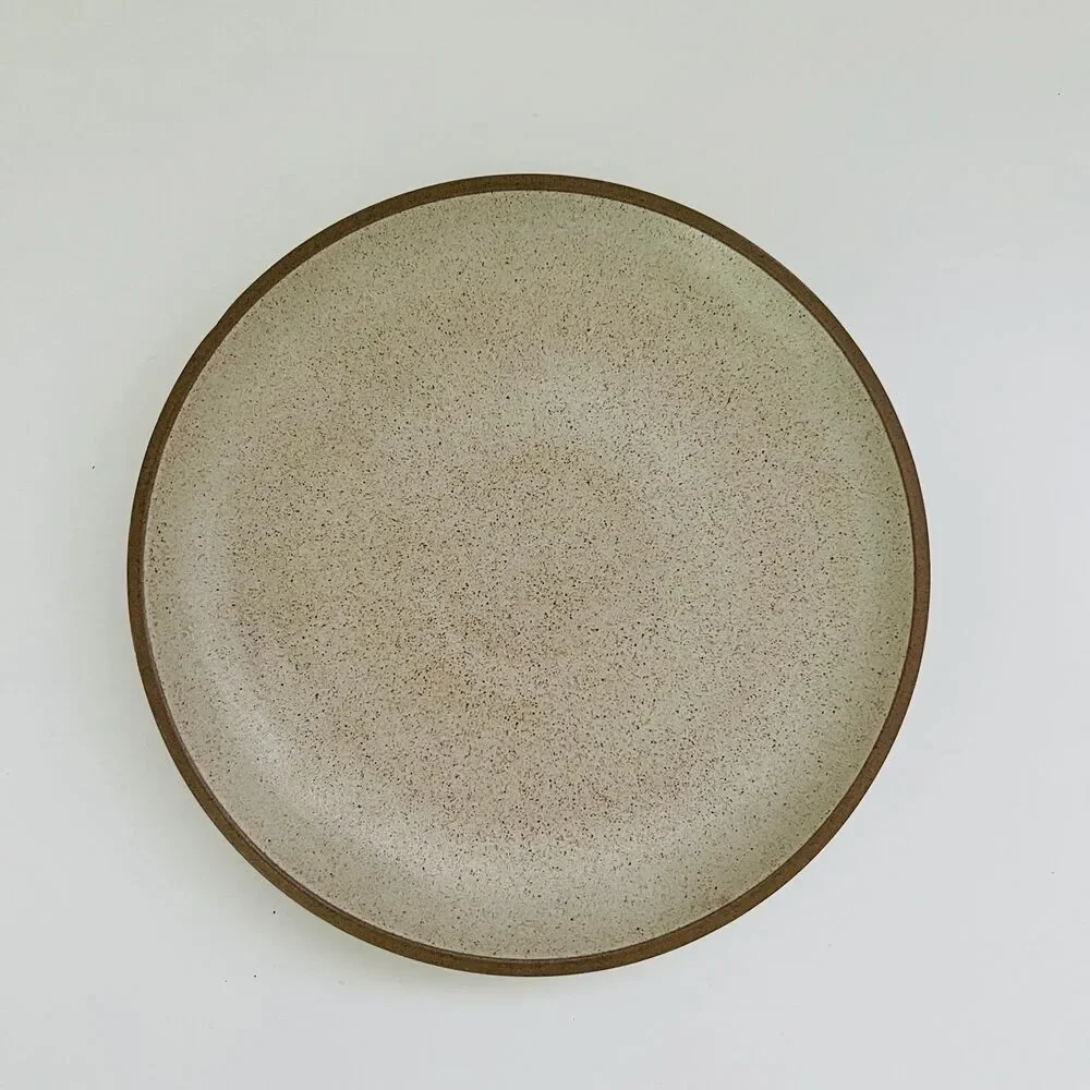 HEATH CERAMICS Sea & Sand Speckled Cream Green Glaze 1-qt Covered Casserole Dish